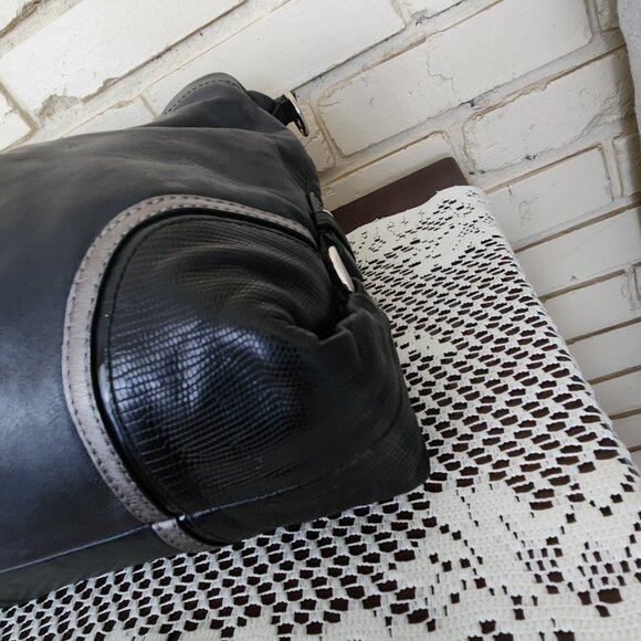 Euc Coach Ashely Black Siaffiano Leather Handbag Purse - Picture 9 of 14